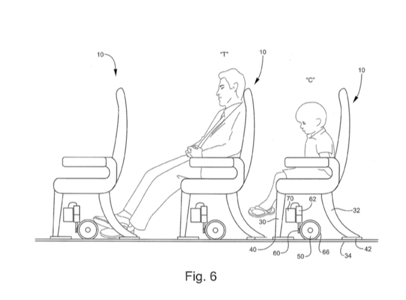 Illustration for article titled We Cannot Allow These Awful Sliding Airplane Seats to Become Real